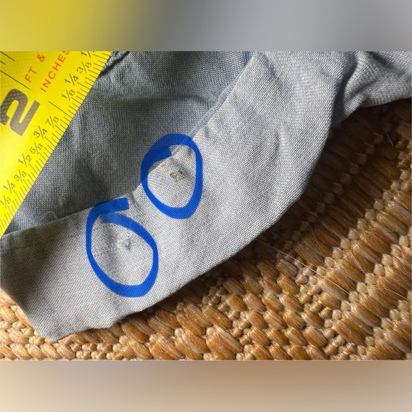 Aerie Women's Paperbag Chambray Light Blue Camp Shorts,Size XS,High Waist - Picture 6 of 8